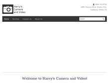 Tablet Screenshot of harryscameravideo.com